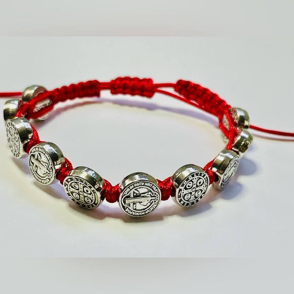 Beautiful Set 2Pc Set unisex bracelets San Benito, protection, blessing handmade - Picture 4 of 17